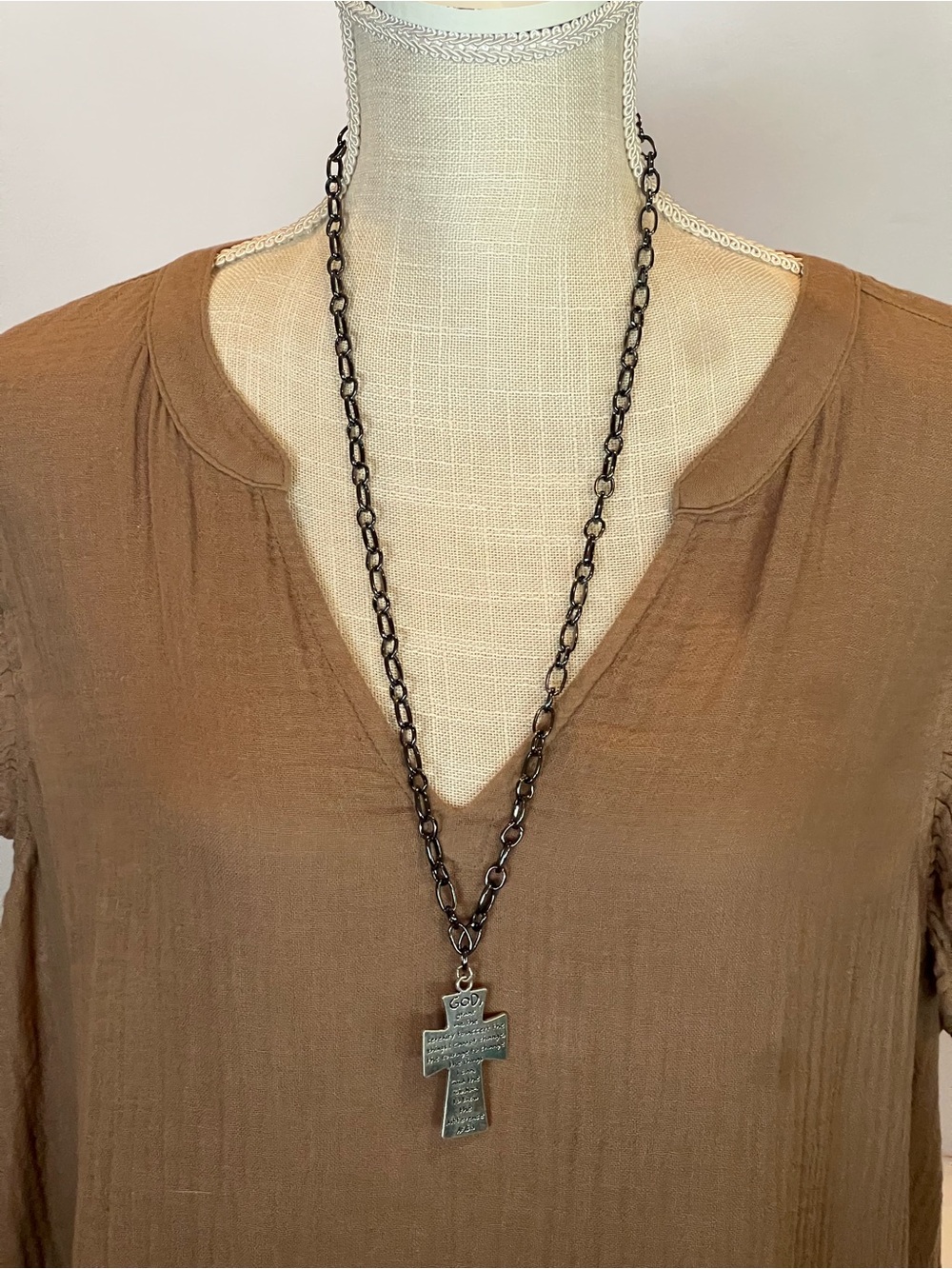 “Serenity” Cross Necklace